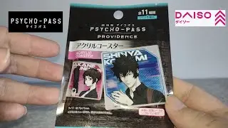 OPENING THE PSYCHO-PASS ANIME COASTER!!! DAISO