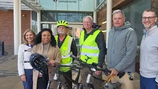 Wheeling for Healing cross-country bicyclists ride to raise money, awareness for cancer research