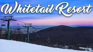 Whitetail Ski Resort: Skiing and Snowboarding / Aerial 4k drone views