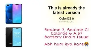 Realme 2/C1 Battery Drain Problem Solution | Abh yehi ek upay hay | 🥺 | RJ Aakash