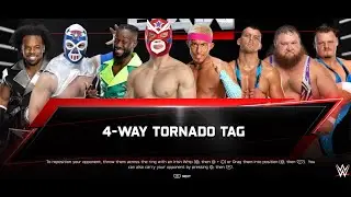 WWE 2K25 | New Day vs Los Americanos vs Alpha Academy vs American Made | RAW