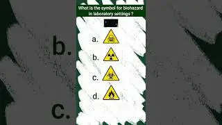 Quiz-11 | Laboratory safety symbols | Pictorial Quiz | #labsafety #biosafety #laboratory #shorts