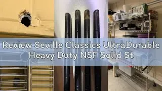 Review Seville Classics UltraDurable Heavy Duty NSF Solid Steel Wire Rack Storage Unit Organizer for
