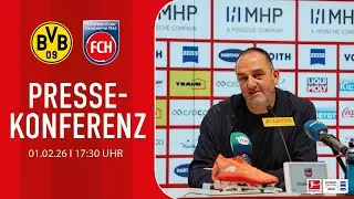 Die Pressekonferenz vor dem Spiel gegen Dortmund