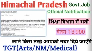 HP Govt Jobs 2021 | HP Education Department Recruitment 2021 | HP Education Dept Bharti 2021 |