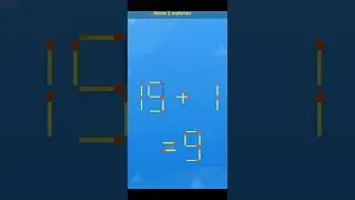 smart puzzles move 2 matchs to solve the puzzle #puzzle #gaming #youtubeshorts #afaq9229