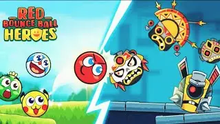 Red Bounce Ball Heroes Gameplay | Max Level | Android, ios