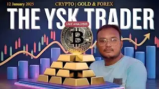 Crypto & Gold Live Analysis || 12  Jan 2026 || The YSK Trader