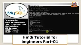 MySQL commands hindi tutorial for beginners (part 1)