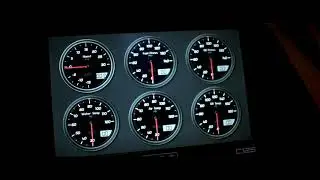 MoTec Dash Installing Toyota Supra Red