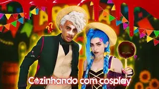 Jinx and Ekko TRY to make candy apples - COOKING WITH COSPLAY #4