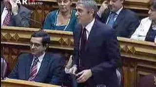 José Sócrates na AR - 14/10/2004