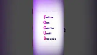 full form of focus || focus ka full form