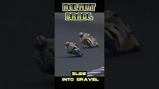 Helmut Bradl Slide Into Gravel #shorts #Helmut #bradl #crash #racing #motogp #classic #hockenheim