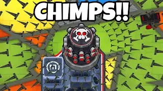 THIS STRATEGY IS SO COOl!! Can we get the BLACK CHIMPS MEDAL??? - Bloons TD 6 CHIMPS