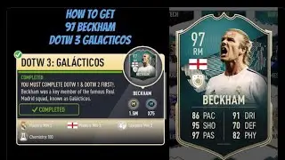 97 beckham || DOTW 3 galacticos || draft of the week  || weekly objectives || pacybits 20