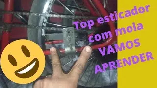 Como fazer um esticador com mola pra corrente da bike motorizada? fácil fácil