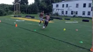 Cone Throw and chase:  Games and Competition