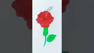 hibiscus flower🌺 drawing#shorts#viral