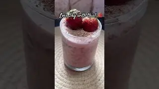 Viral Strawberry Overnight Dessert 🍓✨ #weightloss  #breakfast #shortsvideo #youtubeshorts #recipe