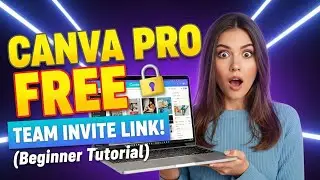 How to use canva Pro for free | Canva Pro team invite link | Canva free tutorial for Beginners 