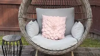 The BEST Egg Chair! I Love it.  #lowesfinds #eggchair