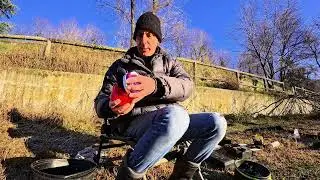 Pesca invernale con il pane: Tutorial Bread pellet feeder
