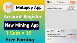 Metapop Ka Account Kaise Banaye | how to create metapop account | Free Dollar Earn Kaise Kary