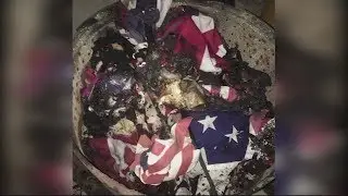 Dozens of American flags torched by arsonist