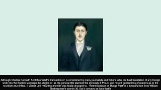 Lost in Translation  Proust and Scott Moncrieff