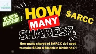 How much $ARCC do I need to cover my car payment!? 10.33% Dividend!