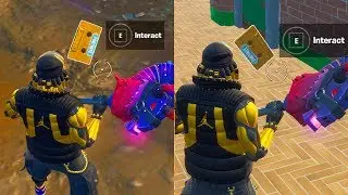 Collect the Visitor recording in Moisty Palms and Greasy Grove ALL LOCATIONS FORTNITE