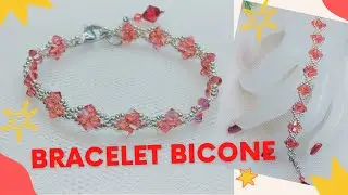 DIY Beaded Bracelet Bicone Bracelet Swarovski Crystal Bracelet