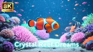 &ldquo;Crystal Reef Dreams | Healing Aquarium Ambience with Gentle Water Flow & Calm Melodies 8K&rdquo;
