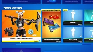 NOVO PACOTE INICIANTE NA LOJA DO FORTNITE HOJE