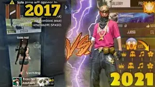 FREE FIRE | 2017 PLAYER ID SEARCH IN 2021 |OLD PLAYER 2017 BECOME PRO 2021| 2017 VS 2021