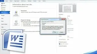Password Protect a Word Document, Add permission, Encrypt Document With Password
