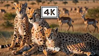 4K WILD AFRICA &ndash; Silent Beauty of Golden Twilight with Relaxing Piano