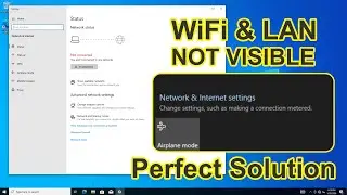 Wifi Option Not Visible on PC Window 10pro Network & Internet Settings Issues