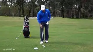 Ball then turf contact