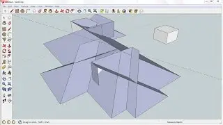 Sketchup house: Step 2 Draw the roof