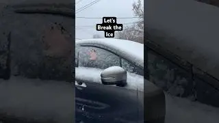 1M views || Satisfying Ice Breaking Moment ❄️🚗 #Wintermagic #satisfyingvideo  #Coldweather #ASMR