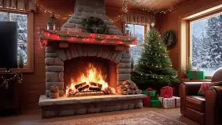 🔥 FIREPLACE Relaxation THERAPY with Christmas ATMOSPHERE with Crackling FIRE for Zen Atmosphere