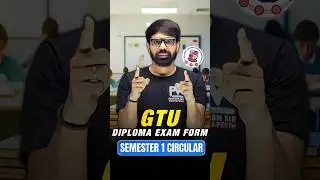 🚨 Diploma 1st Sem Exam Form Dates Announced 🔥 | Don&rsquo;t Miss Last Date ⏰ | GTU Circular Out Now 📜