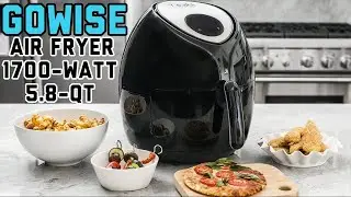 GoWISE USA AIR FRYER 1700-Watt 5.8-QT 8-in-1 Digital