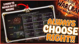 How to NEVER choose the wrong Vault item! The War Within