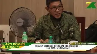 Pagbuo ng Peace and Order and Public Safety Plan 2023-2025 Tinalakay sa Zambales
