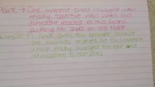 Writing a theatre review