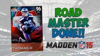 MUT 15 &mdash; комплект Road Master готов! | Madden 15 Ultimate Team &mdash; Эрл Томас, общий рейтинг 96