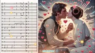 Han Solo and the Princess (Star Wars Love Theme) Han & Leia Sheet Music Instrumental John Williams